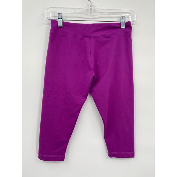 Marika Tek Purple Cropped Mid Waist Leggings Girl's Size Large 12-14 - Picture 3 of 5